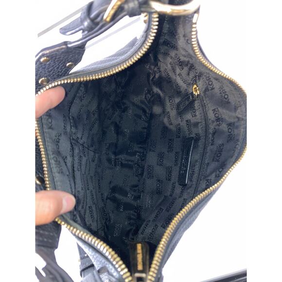 MICHAEL KORS MEDIUM PEBBLED LEATHER GOLD STUDS CROSSBODY BAG - Picture 12 of 16